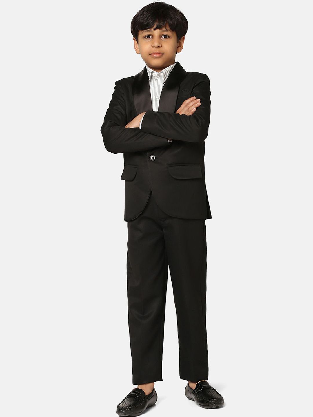 TAHVO Boys Single-Breasted Tuxedo Two-Piece Party Suit-image-43
