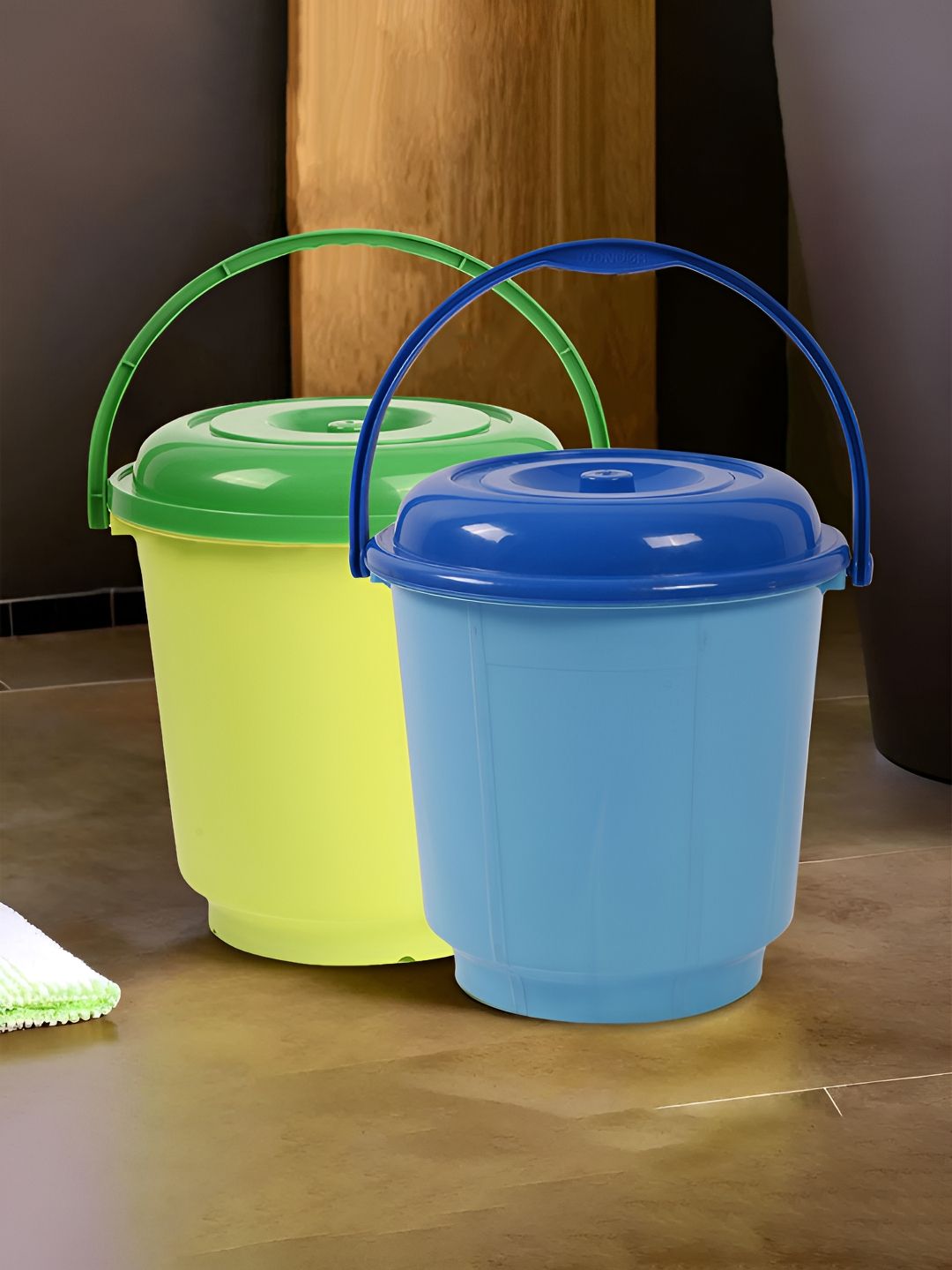 Kuber Industries Green & Blue 2 Pieces Bath Accessories Set-picture-30