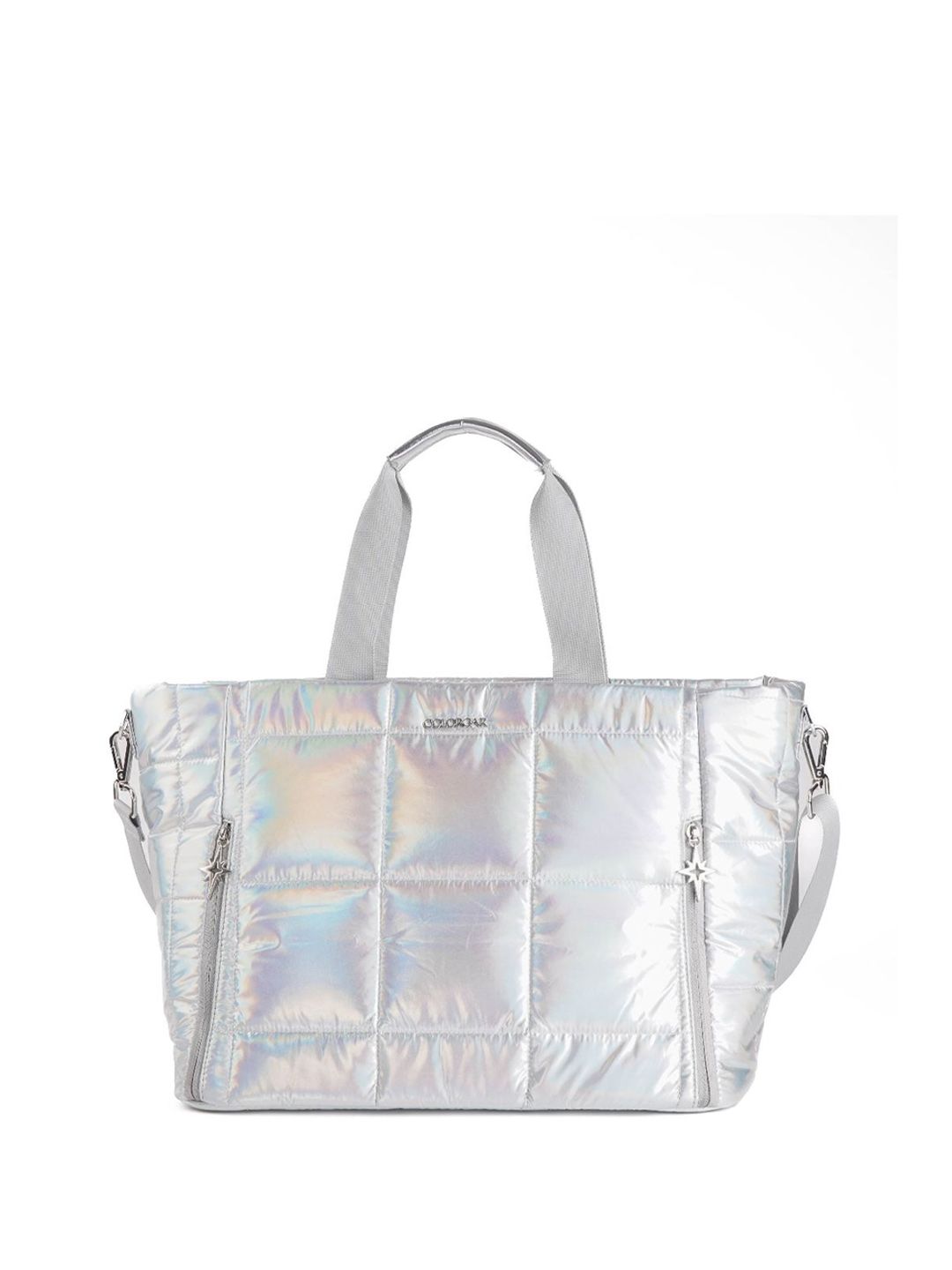 Colorbar Silver-Toned Metallic Magic Makeup Pouch-image-49