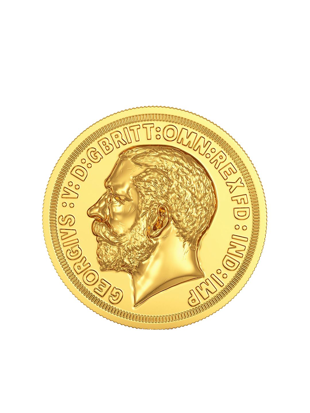 Joyalukkas George Head 22KT Gold Coin-4gm