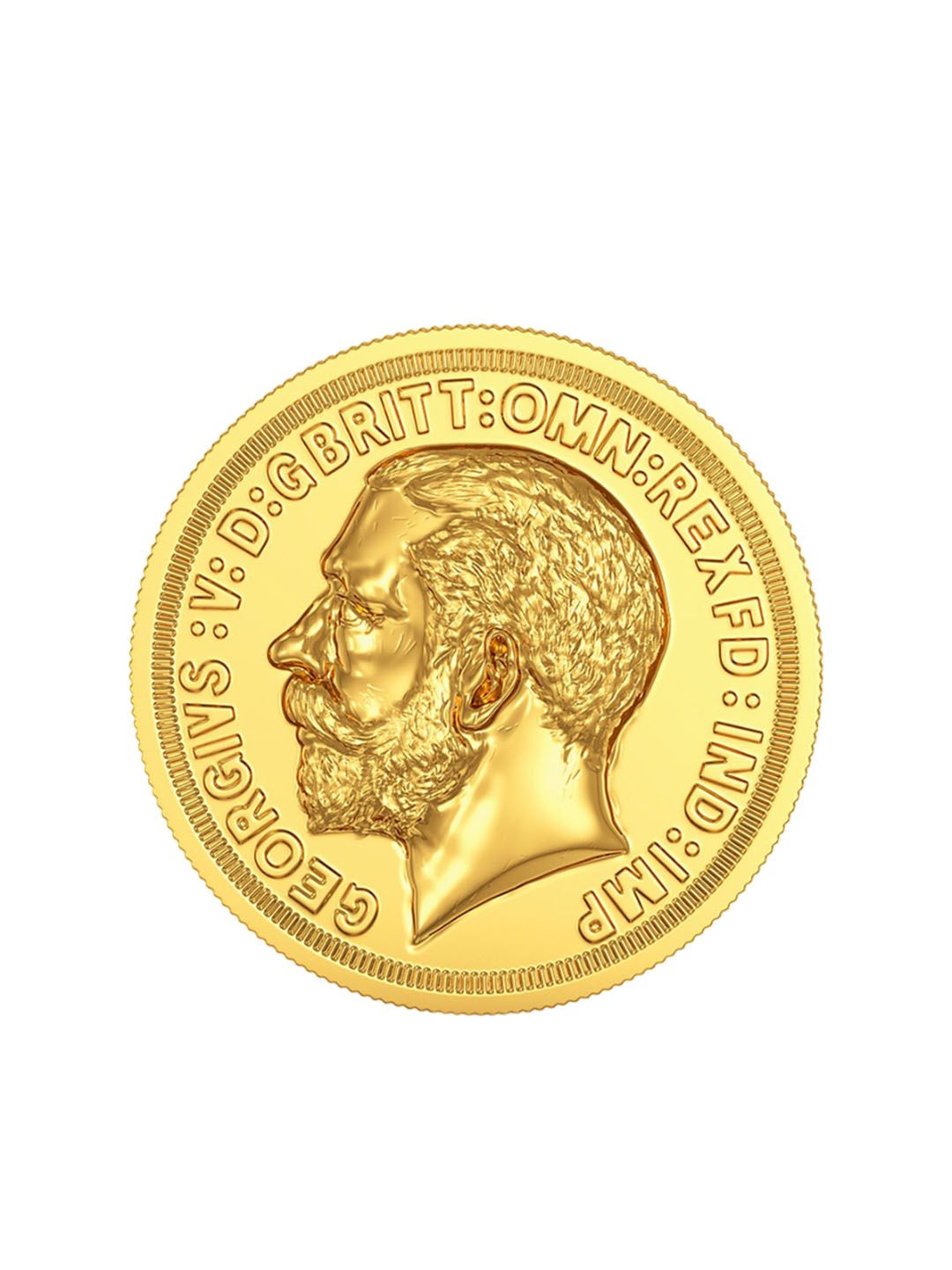 Joyalukkas George Head 22KT Gold Coin-1gm