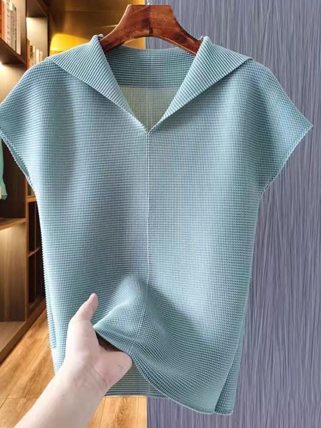 StyleCast Girls Solid Knits Shirt Collar Top-picture-16