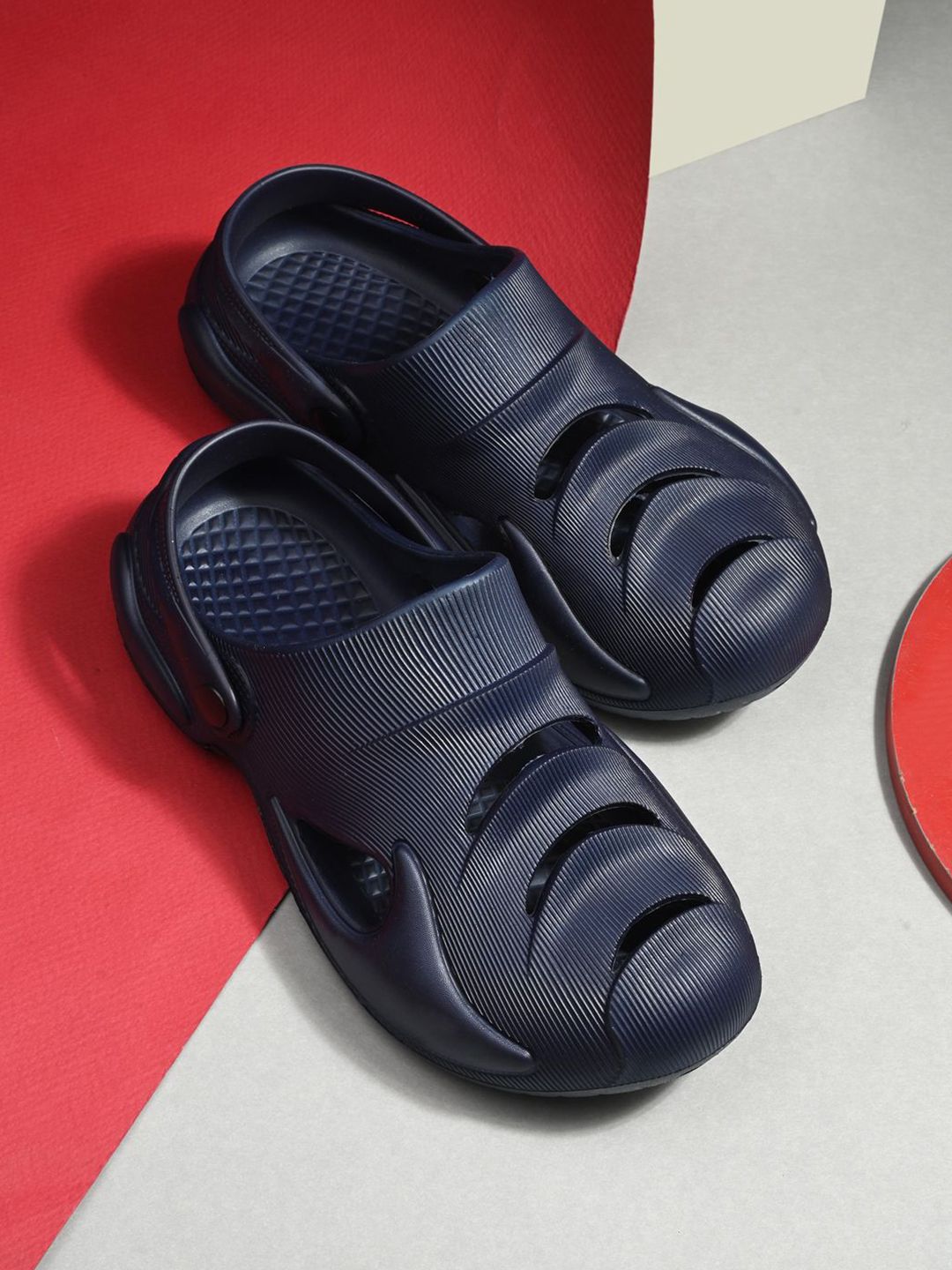 HRX by Hrithik Roshan Men Navy Blue Croslite Clogs-picture-34