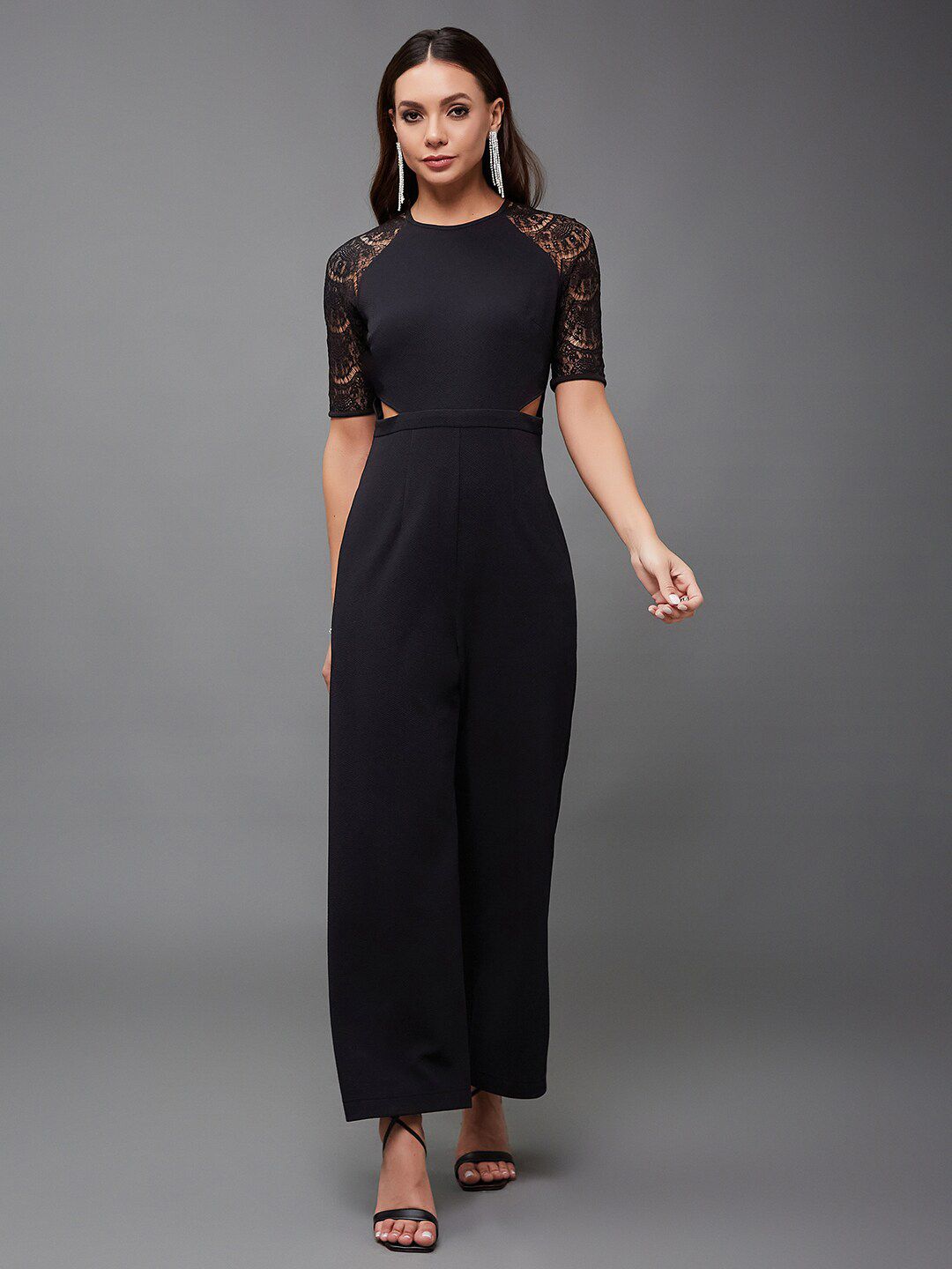 Miss Chase Round Neck Cut Out Jumpsuit-picture-45