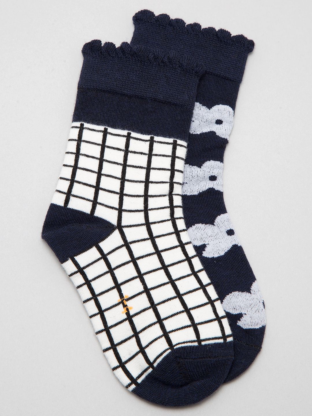J Style Kids Pack of 2 Patterned Above Ankle Length Socks-picture-10