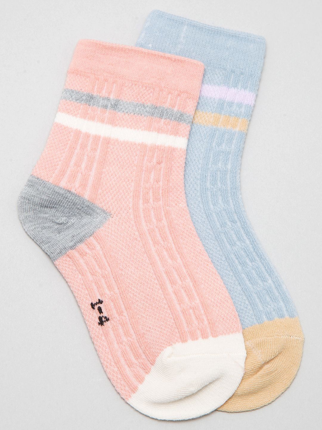 J Style Kids Pack of 2 Patterned Ankle Length Socks-picture-34
