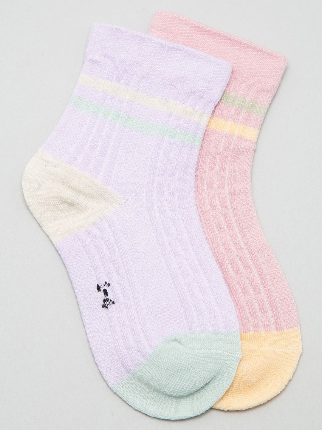 J Style Kids Pack of 2 Patterned Ankle Length Socks-picture-32