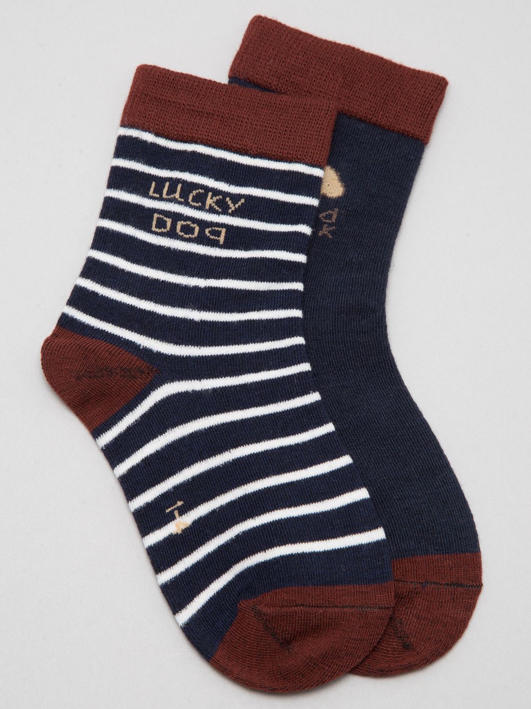 J Style Kids Pack of 2 Patterned Ankle Length Socks-picture-47