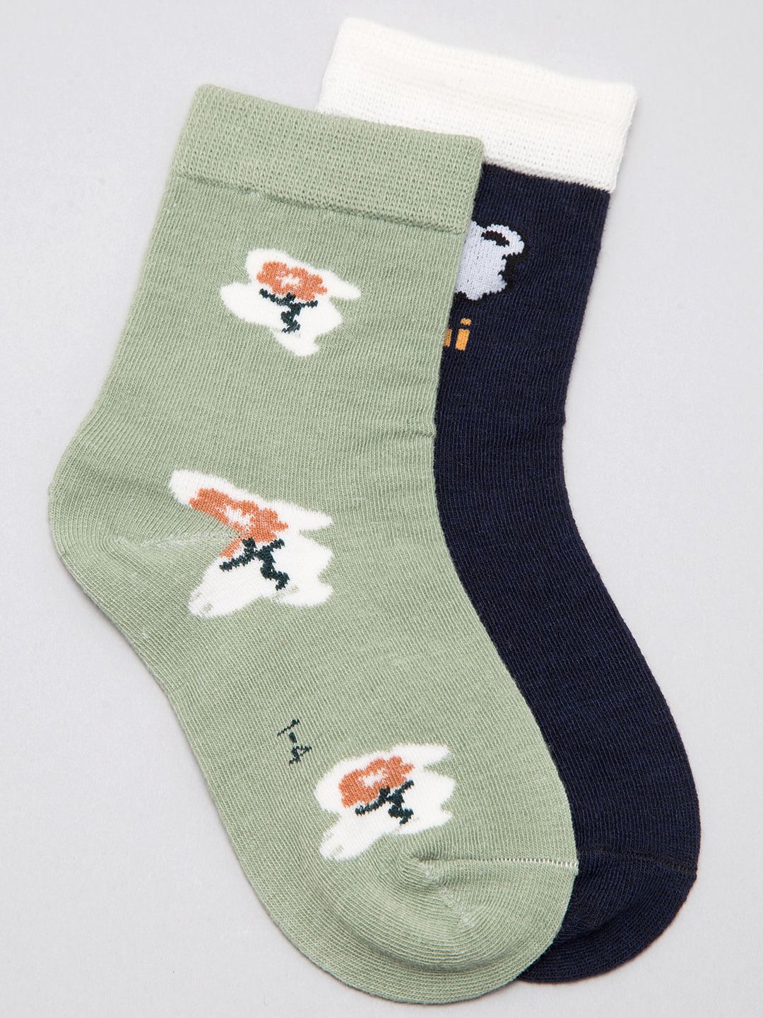 J Style Kids Pack of 2 Patterned Ankle Length Socks-picture-32