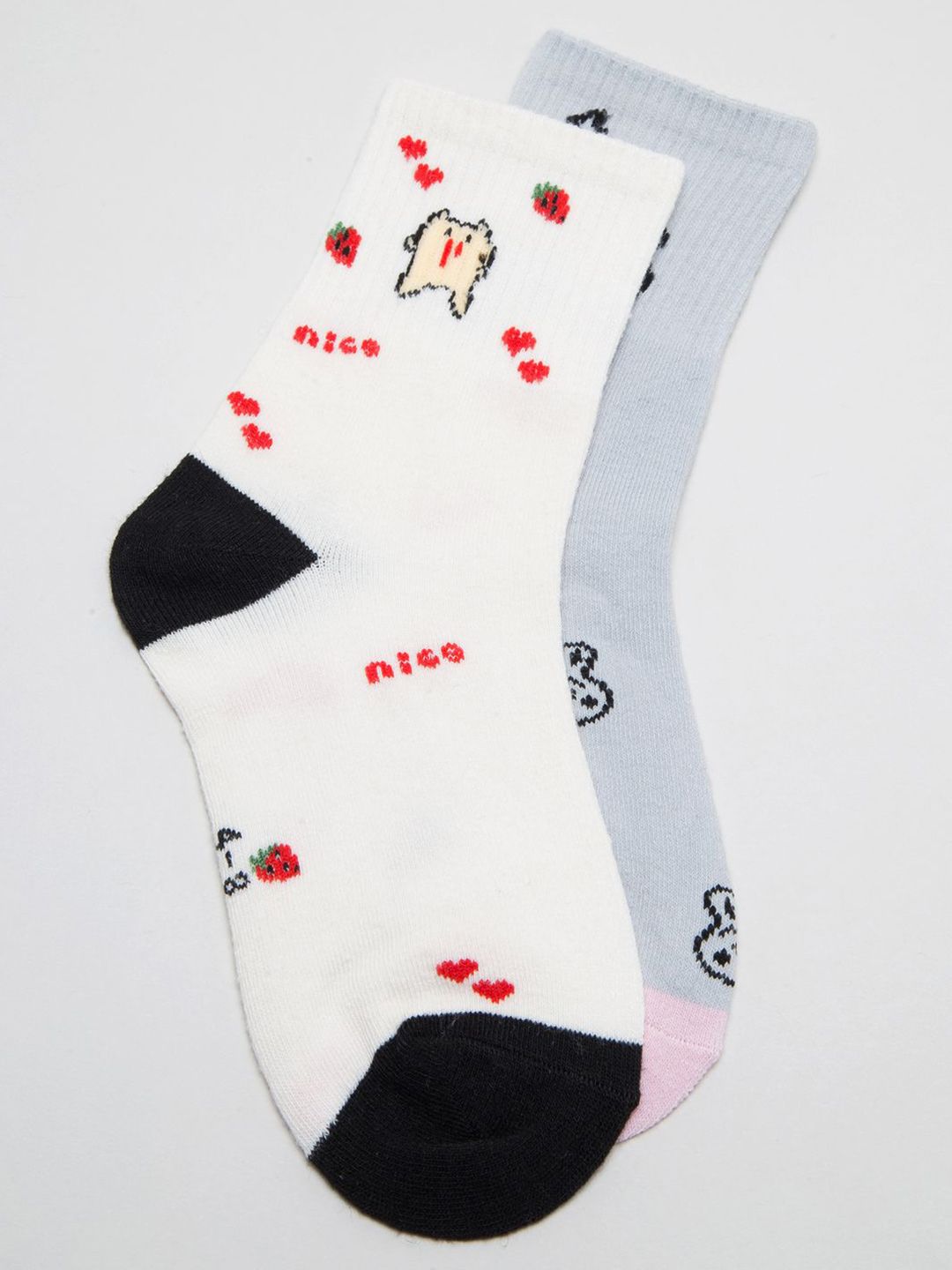 J Style Kids Pack of 2 Patterned Ankle Length Socks-picture-10
