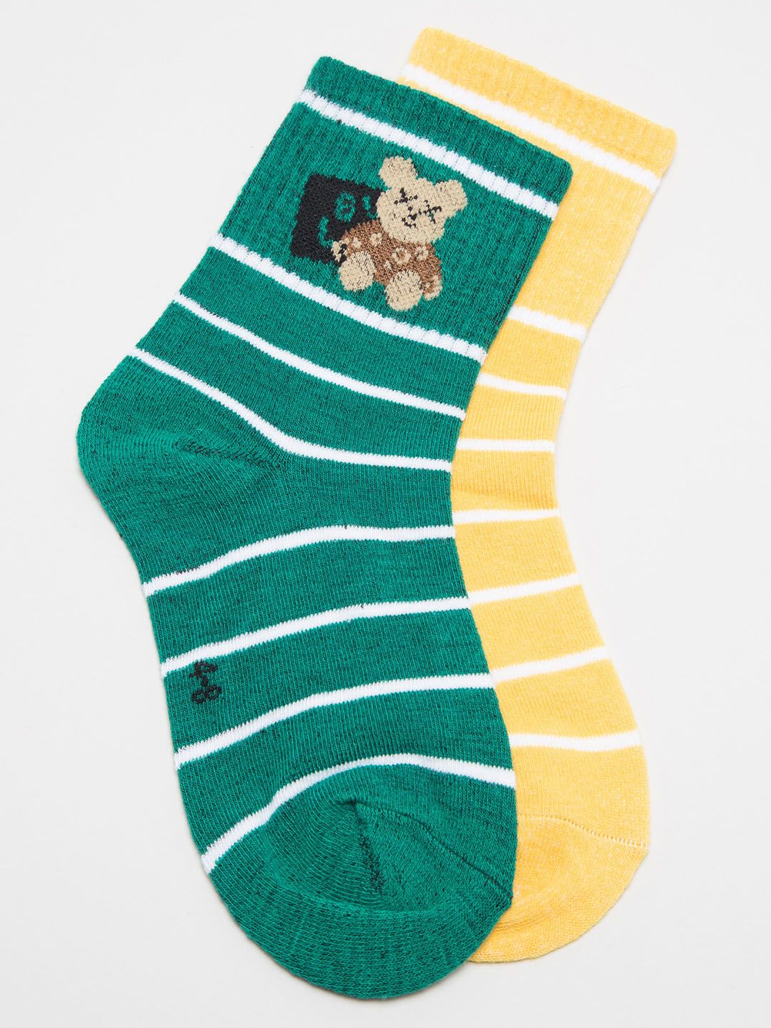 J Style Kids Pack Of 2 Striped Ankle-Length Socks-picture-31
