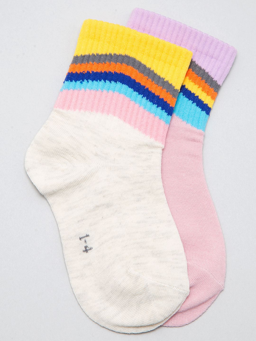 J Style Kids Pack of 2 Patterned Ankle Length Socks-picture-35