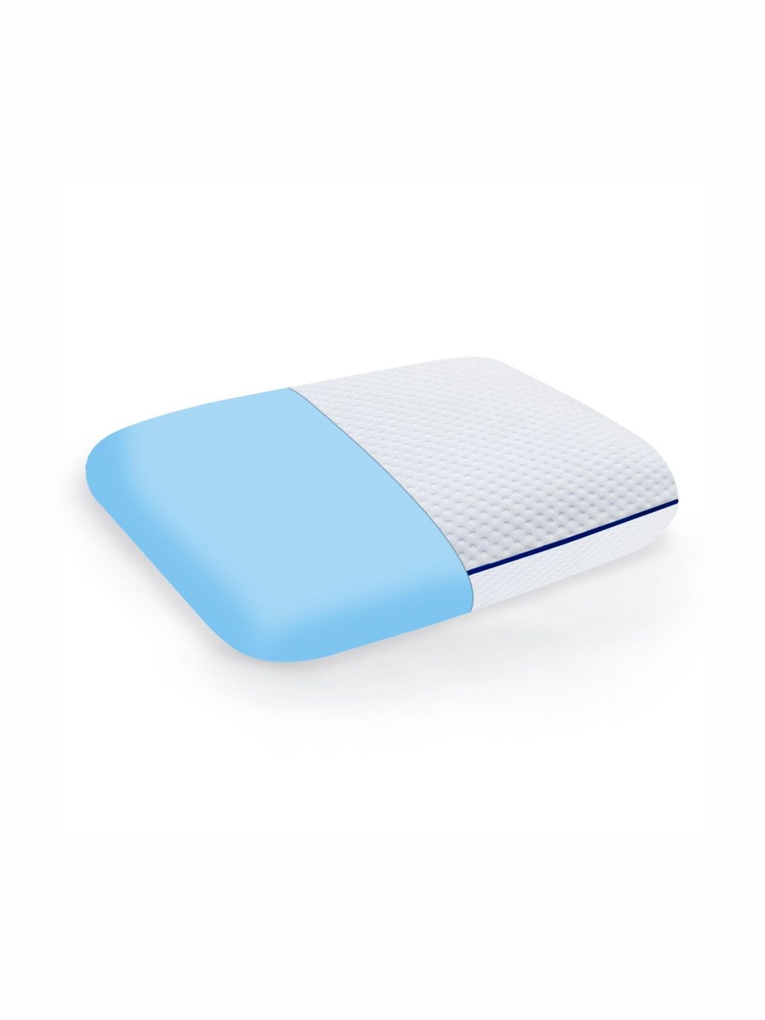 Sleepsia White & Blue Memory Foam Filled Therapedic Pillow-picture-10