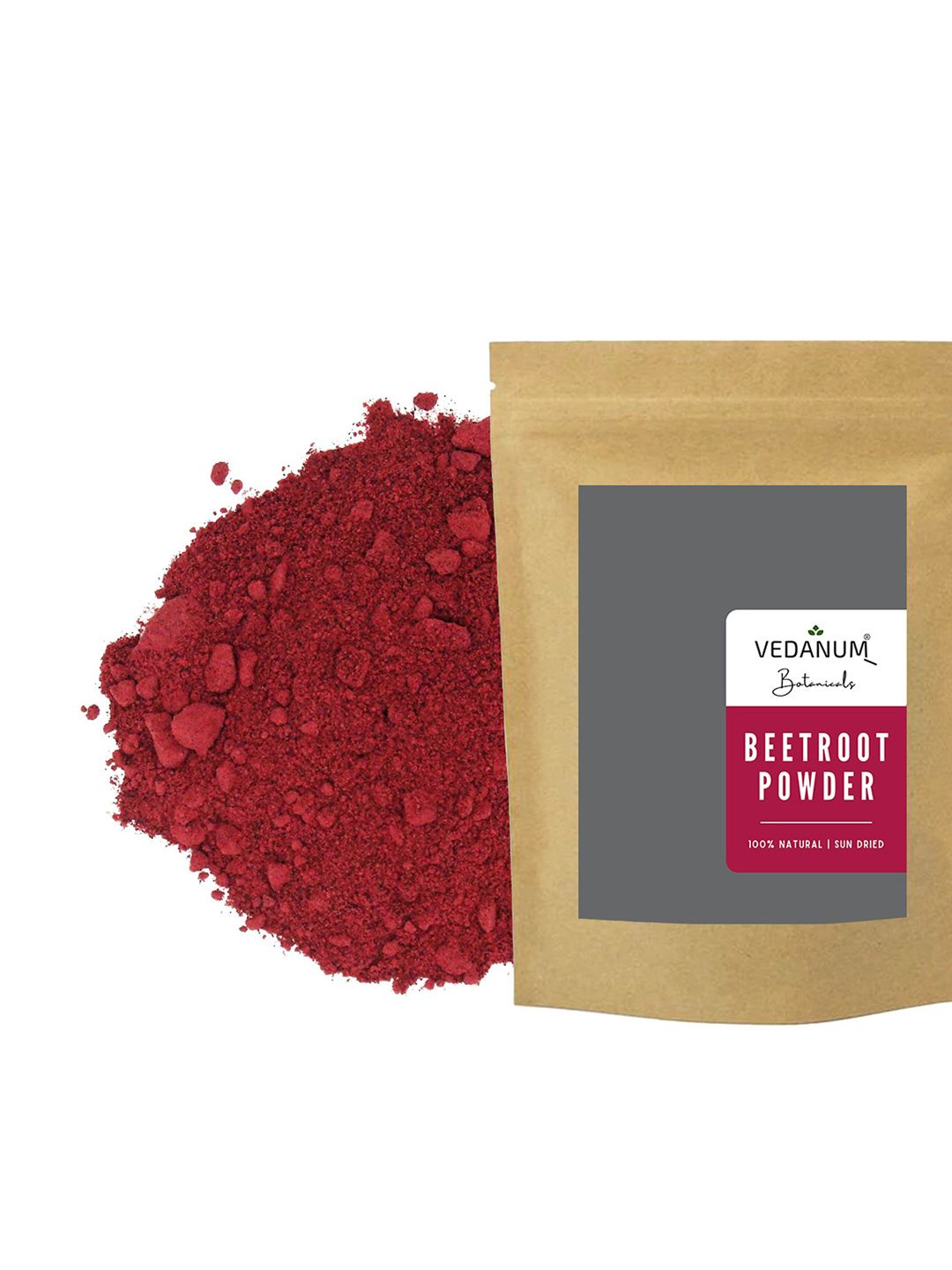 VEDANUM Botanicals Natural Sun-Dried Beetroot Powder - 50 g-image-2