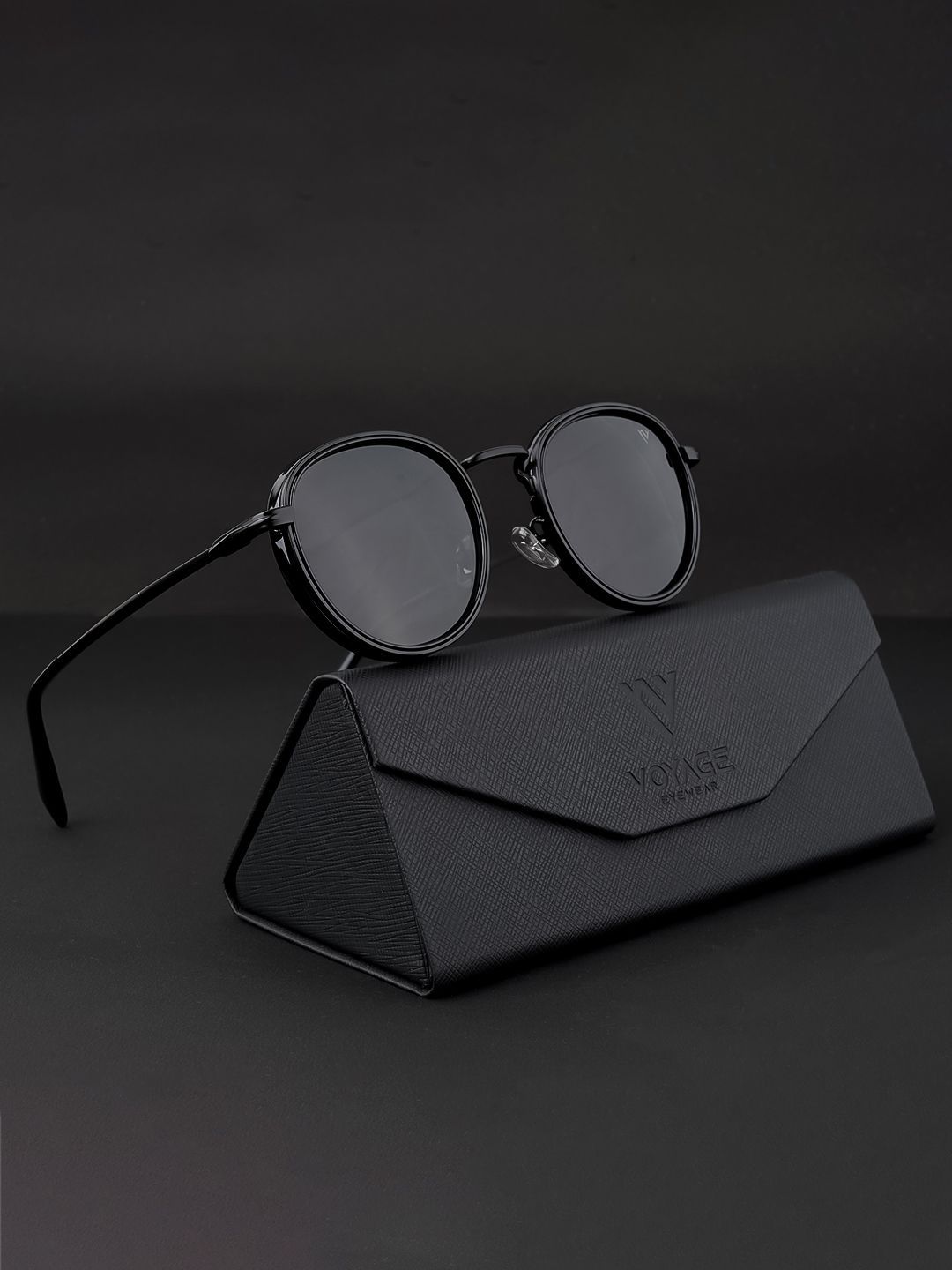 Voyage Unisex Round Sunglasses with Polarised and UV Protected Lens 3040PMG3980Z-picture-32