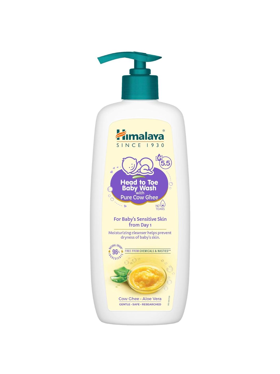 Himalaya Head To Toe Baby Wash With Pure Cow Ghee & Aloe Vera - 400ml-image-38