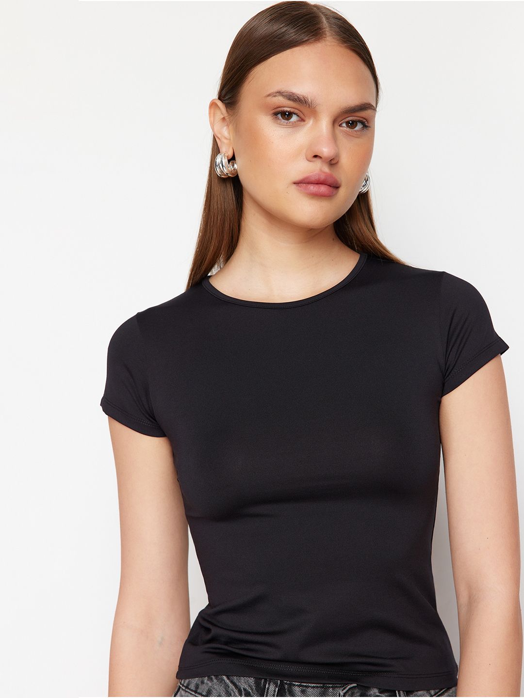 Trendyol Round Neck Short Sleeves T-shirt-picture-21