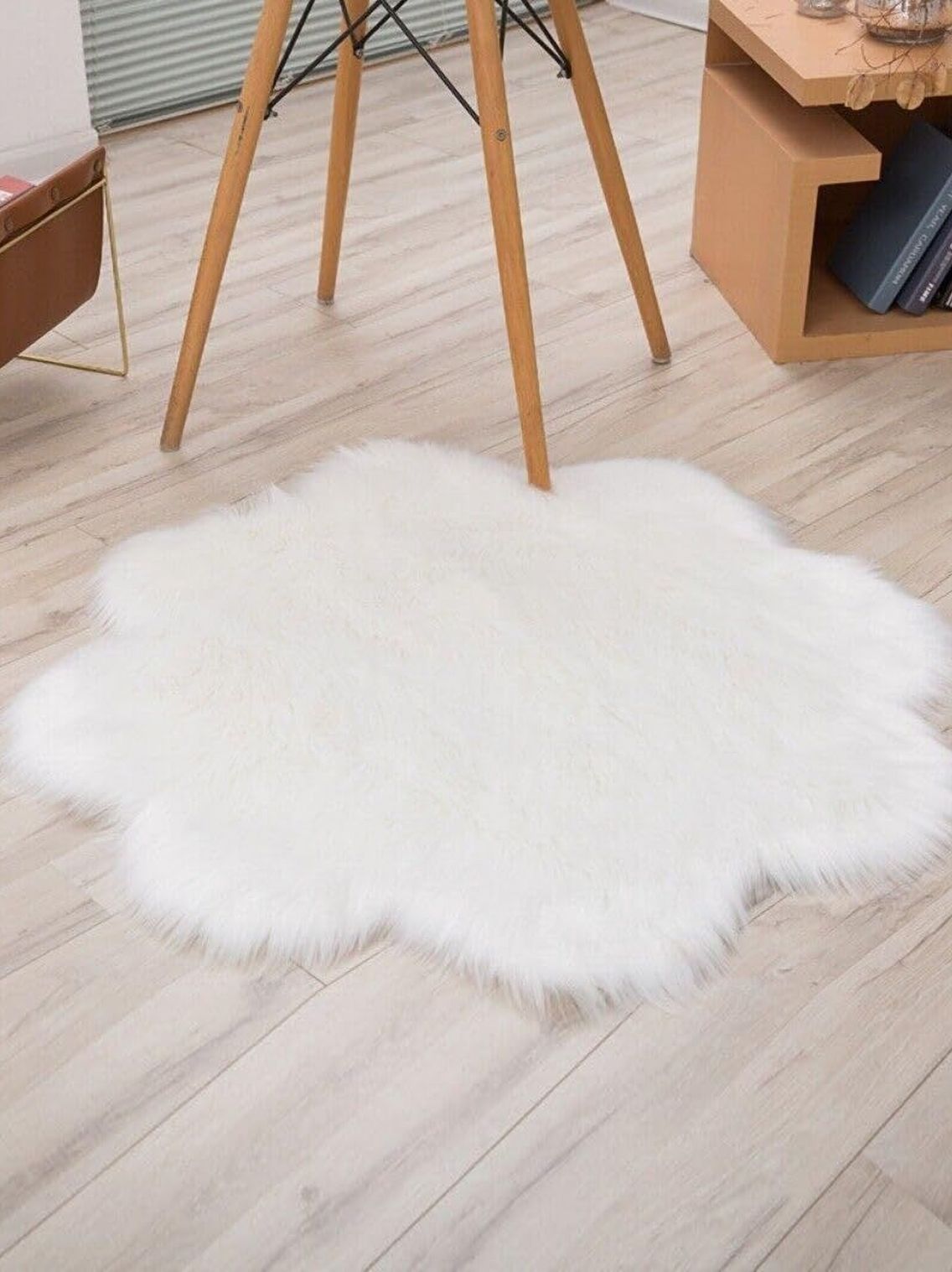 Cottonfry White Anti-Skid Vintage Carpet-picture-51