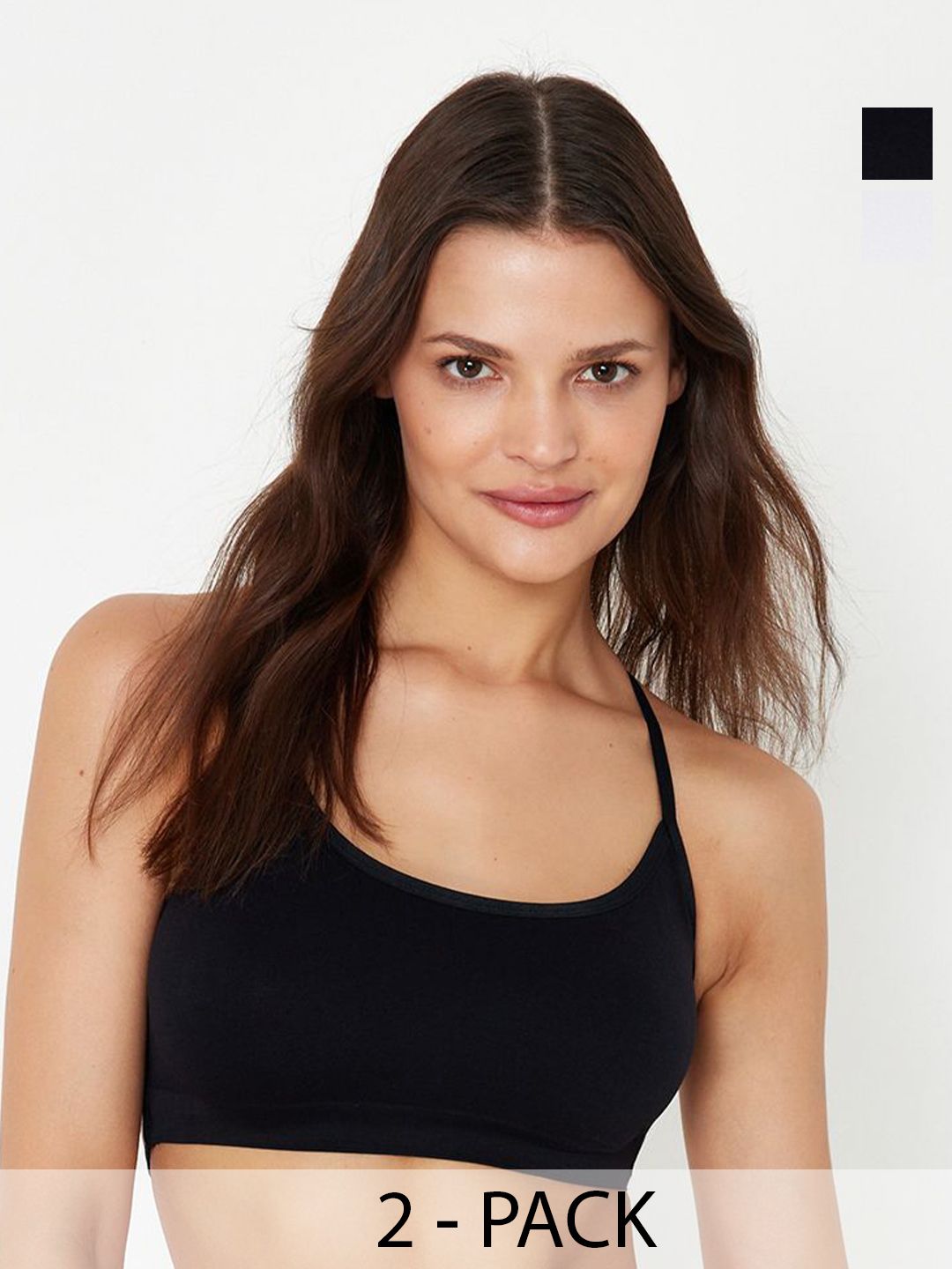 Trendyol Pack Of 2 Full Coverage Underwired Lightly Padded Bra With All Day Comfort