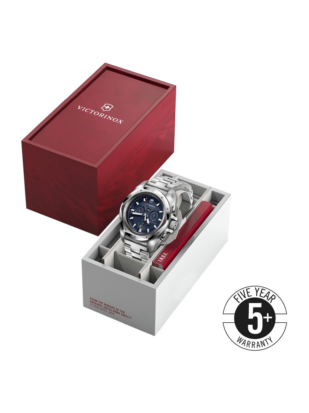 Victorinox Men Dial & Stainless Steel Bracelet Style Straps Analogue Watch 241985-picture-45