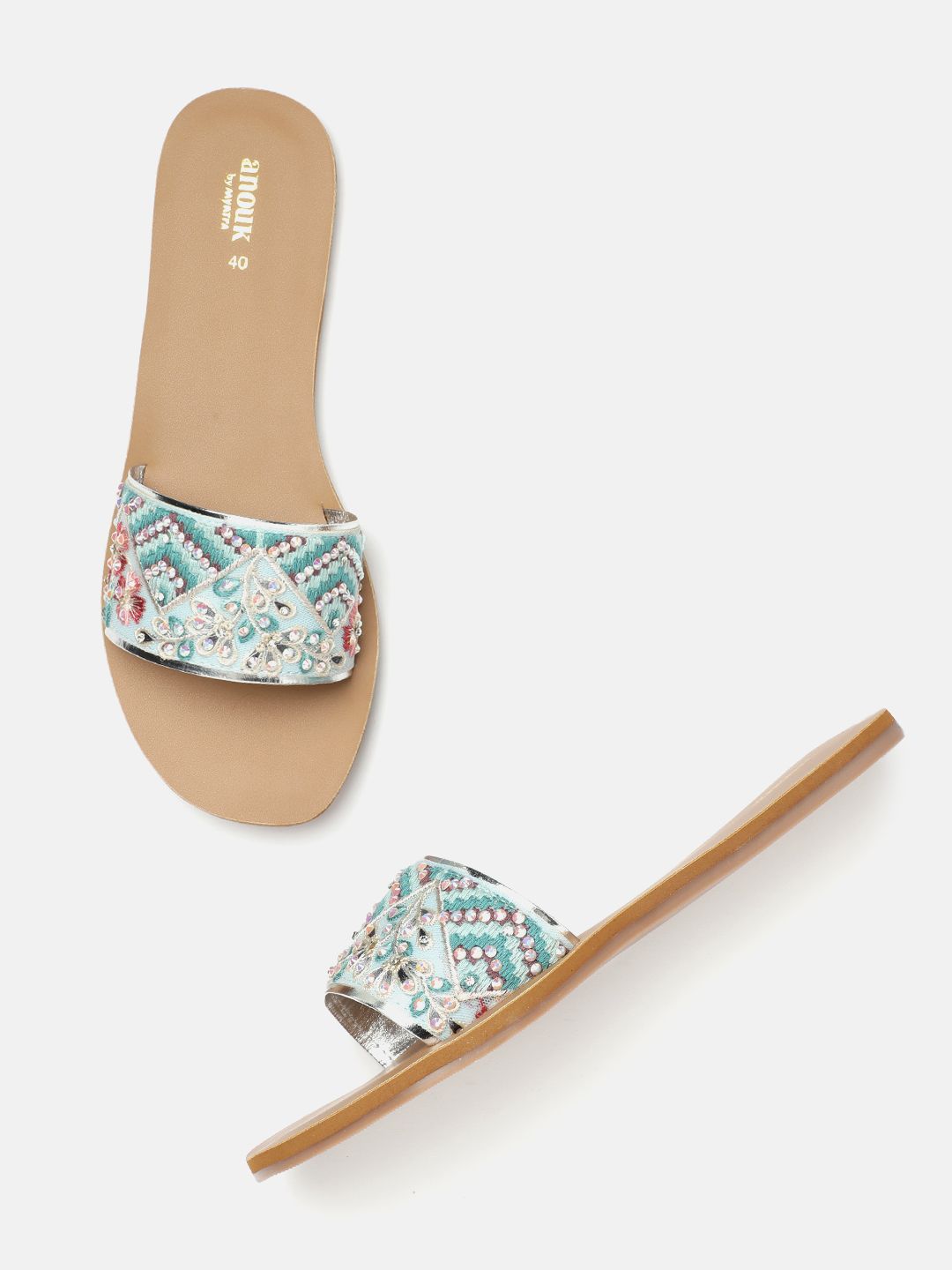 Anouk Women Embellished Open Toe Flats-picture-24