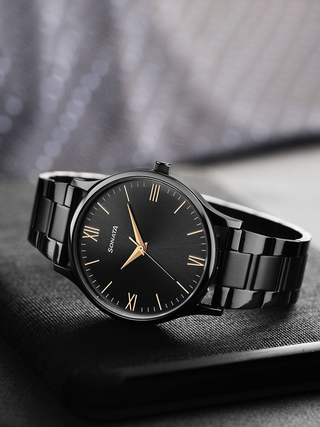 Sonata Aspire 2.0 Men Round Dial & Stainless Steel Straps Analogue Watch 77105NM09W-picture-12