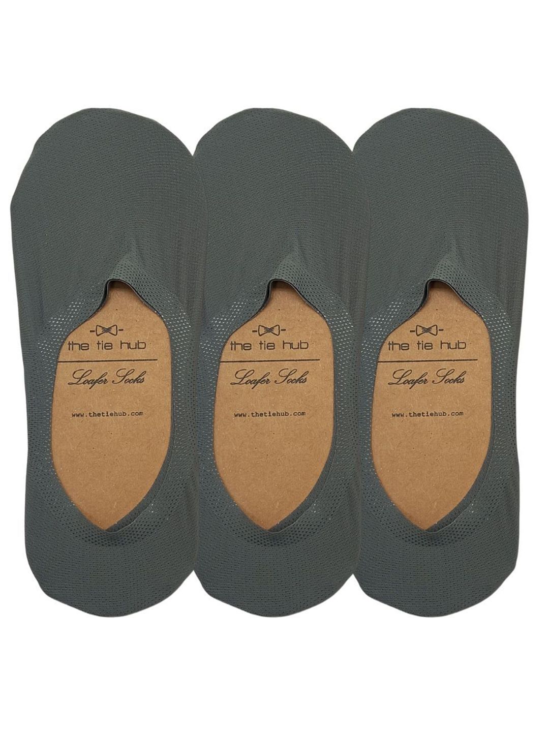 The Tie Hub Men Pack Of 3 Breathable Shoe Liners Socks-picture-48