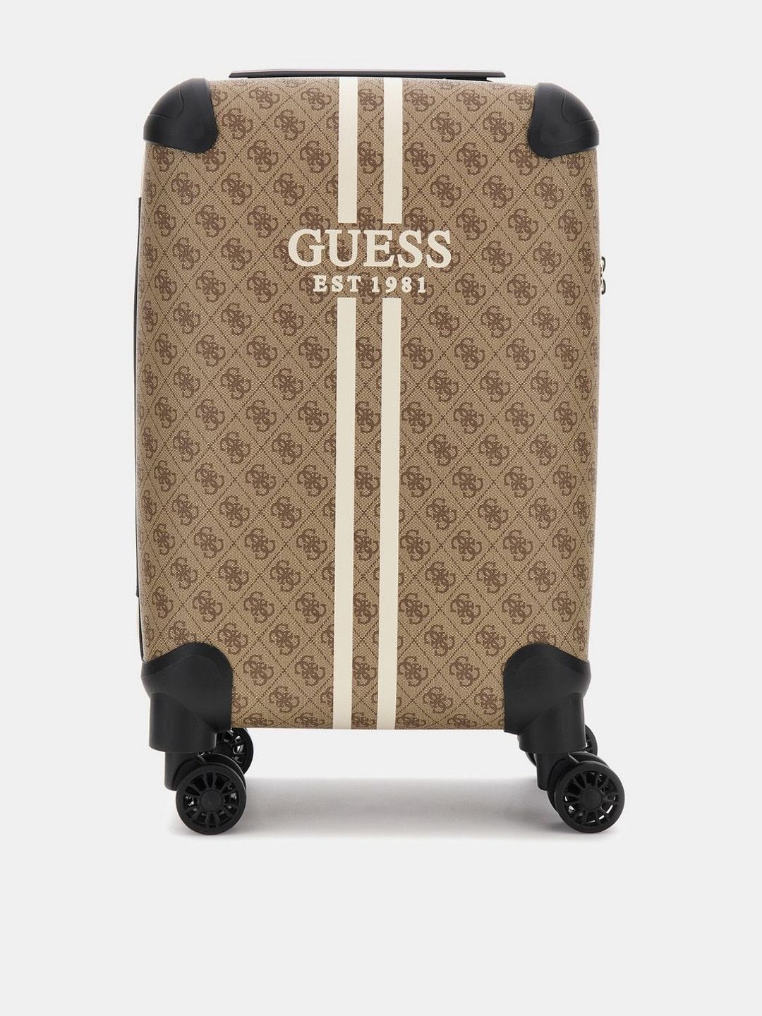 GUESS Printed Hard-Sided Cabin Trolley Suitcase-image-5