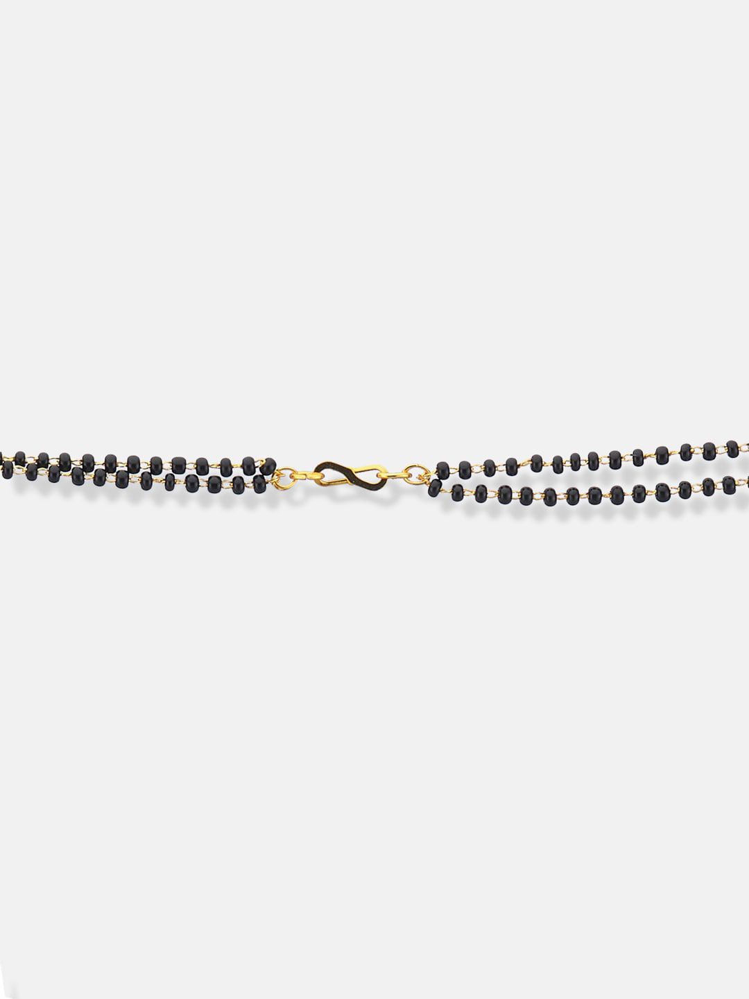 ATIBELLE Gold-Plated Artificial Stones and Beads Mangalsutra