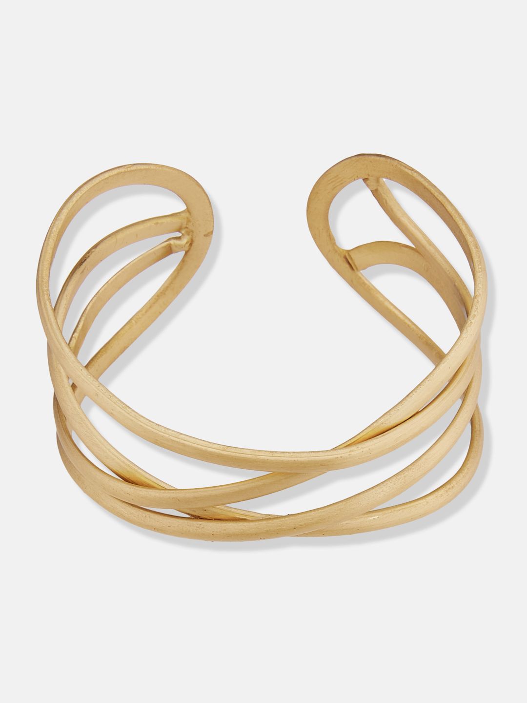 ATIBELLE Gold-Plated Brass Kada Bracelet