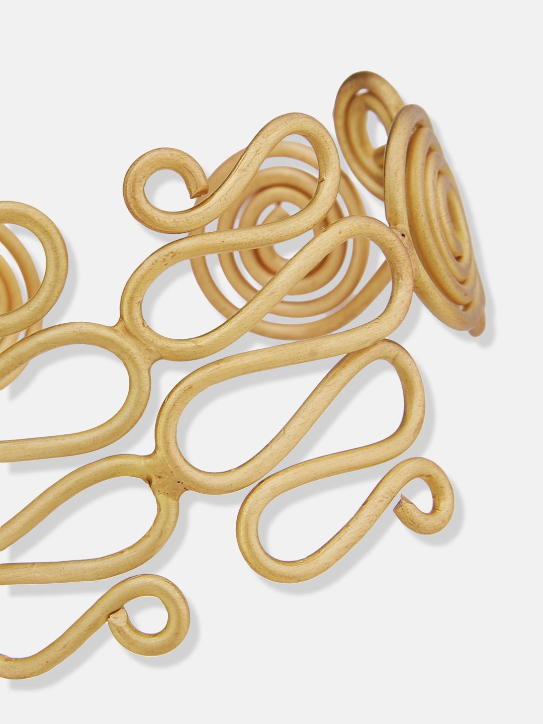 ATIBELLE Gold-Plated Brass Cuff Bracelet