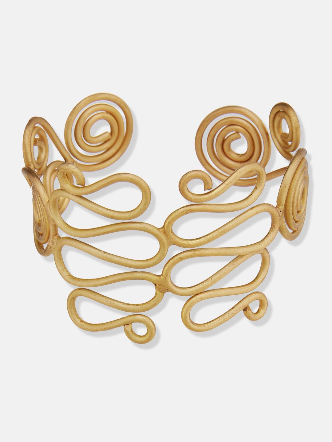 ATIBELLE Gold-Plated Brass Cuff Bracelet