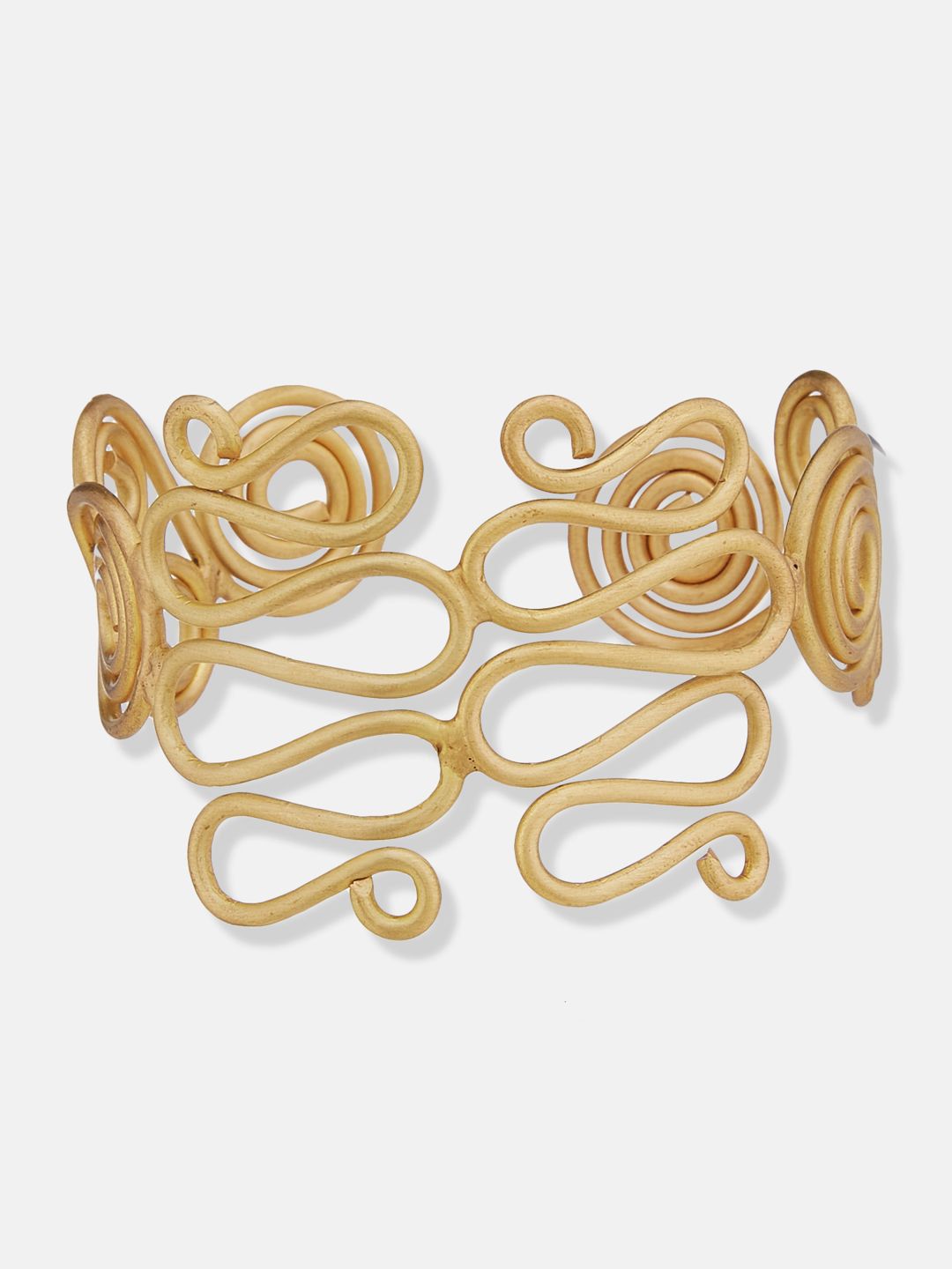 ATIBELLE Gold-Plated Brass Cuff Bracelet