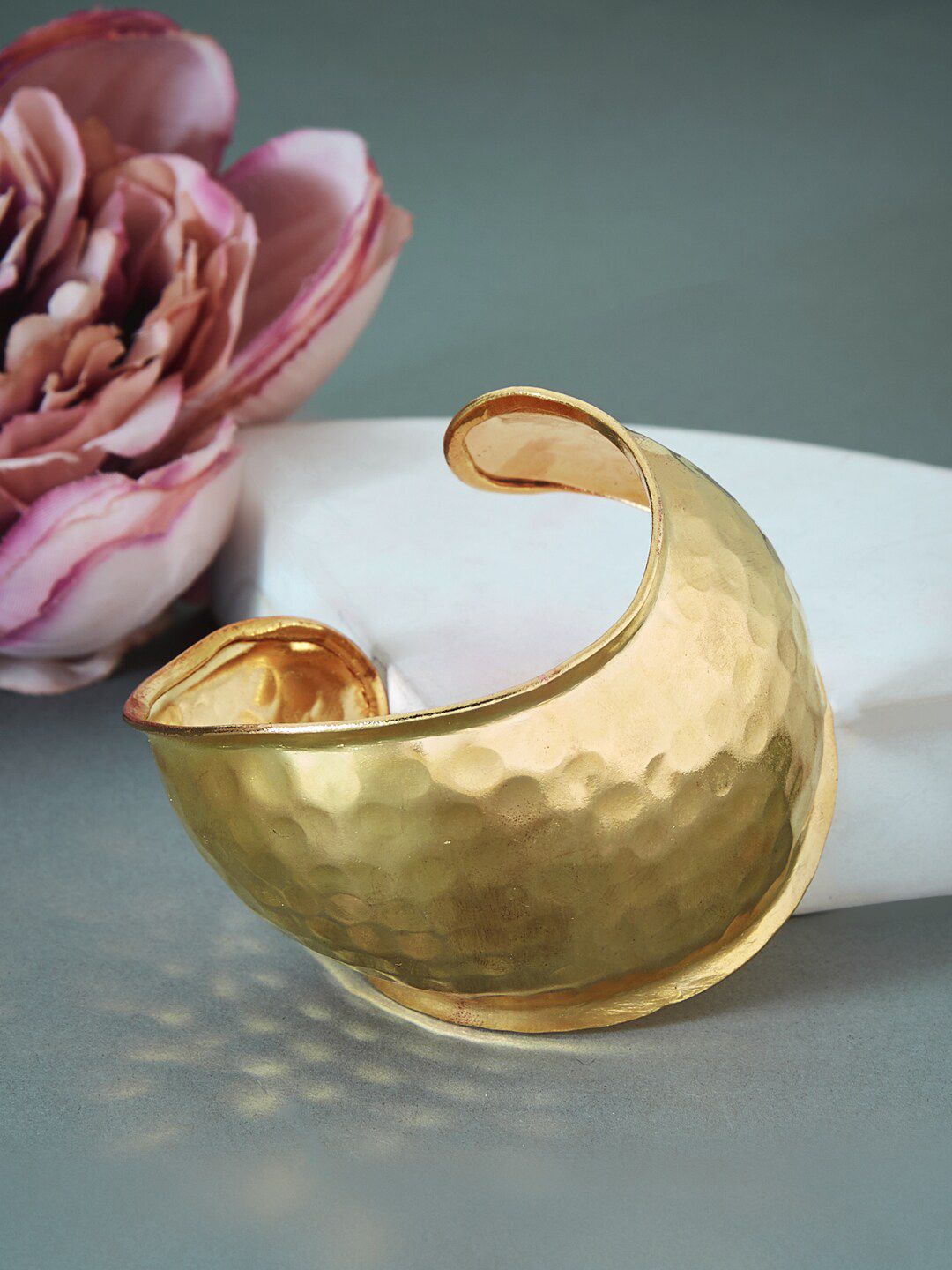ATIBELLE Gold-Plated Brass Cuff Bracelet