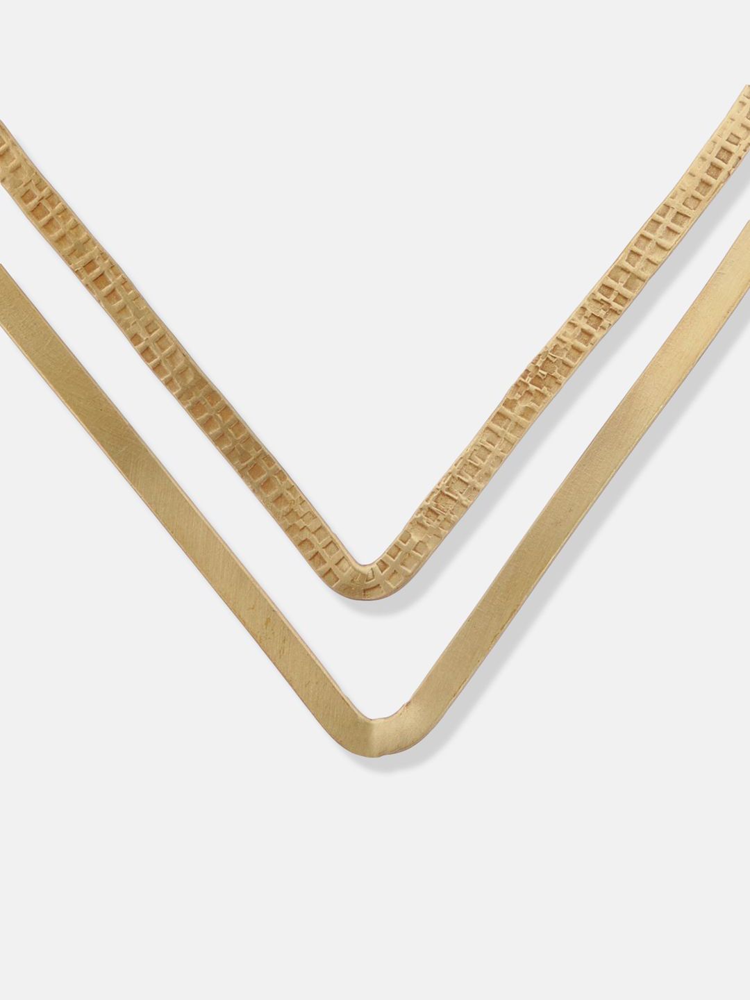 ATIBELLE Silver-Gold-Plated Layered Necklace