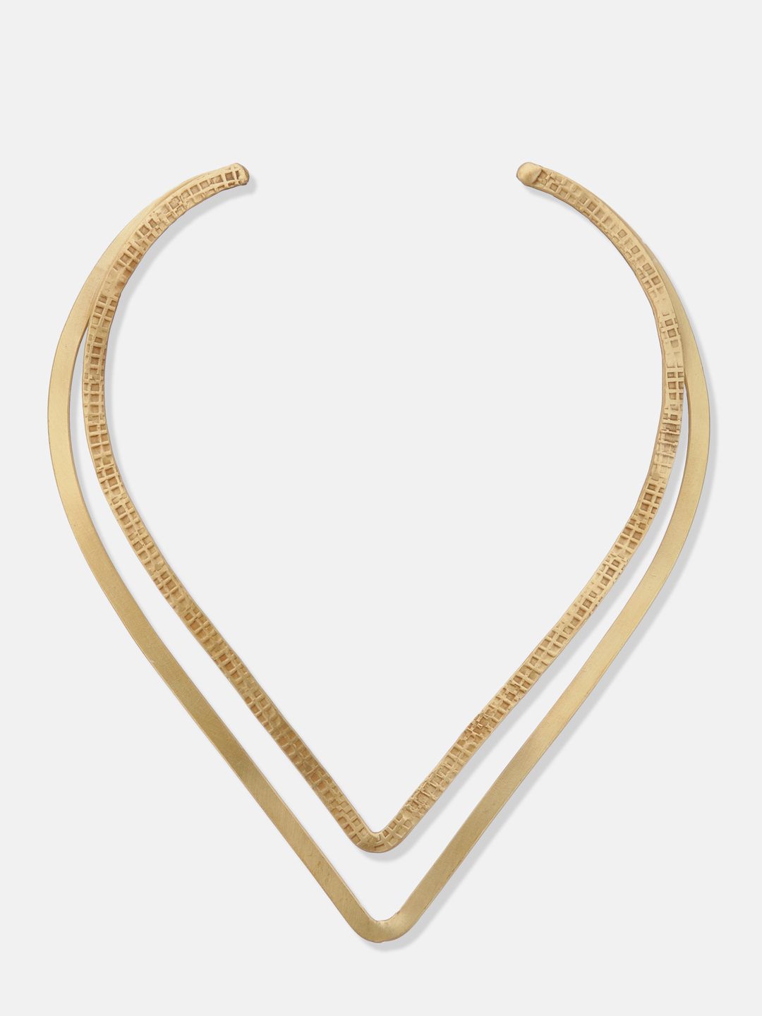 ATIBELLE Silver-Gold-Plated Layered Necklace