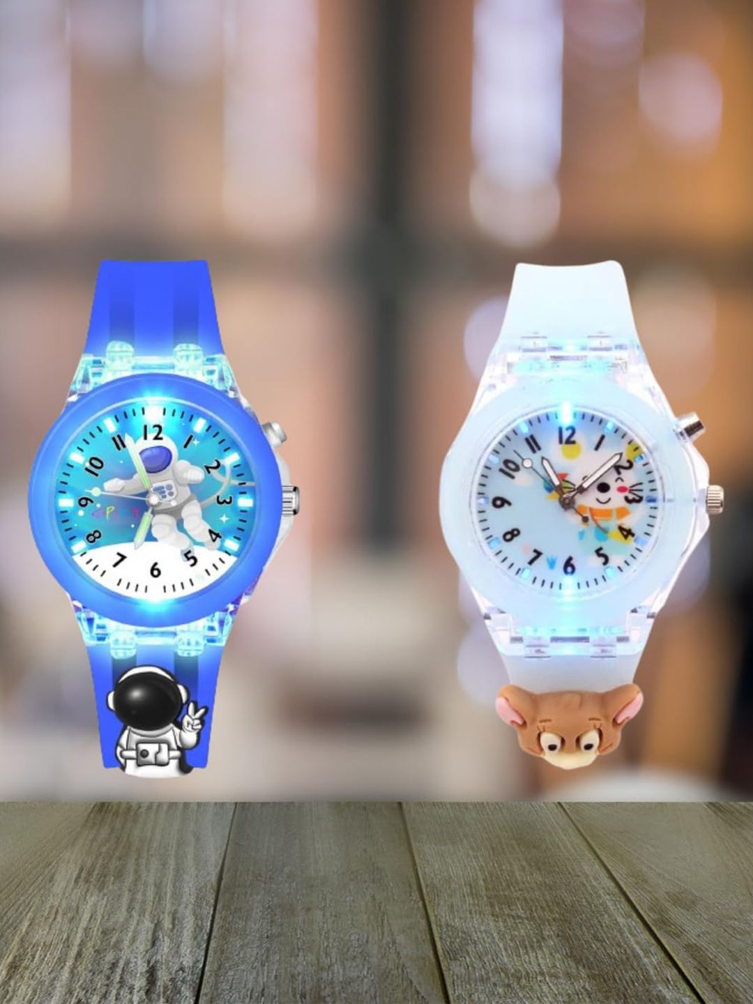 Spiky Unisex Kids Printed Dial & Straps Analogue Multi Function Watch Combo_Astro_Monk-image-20