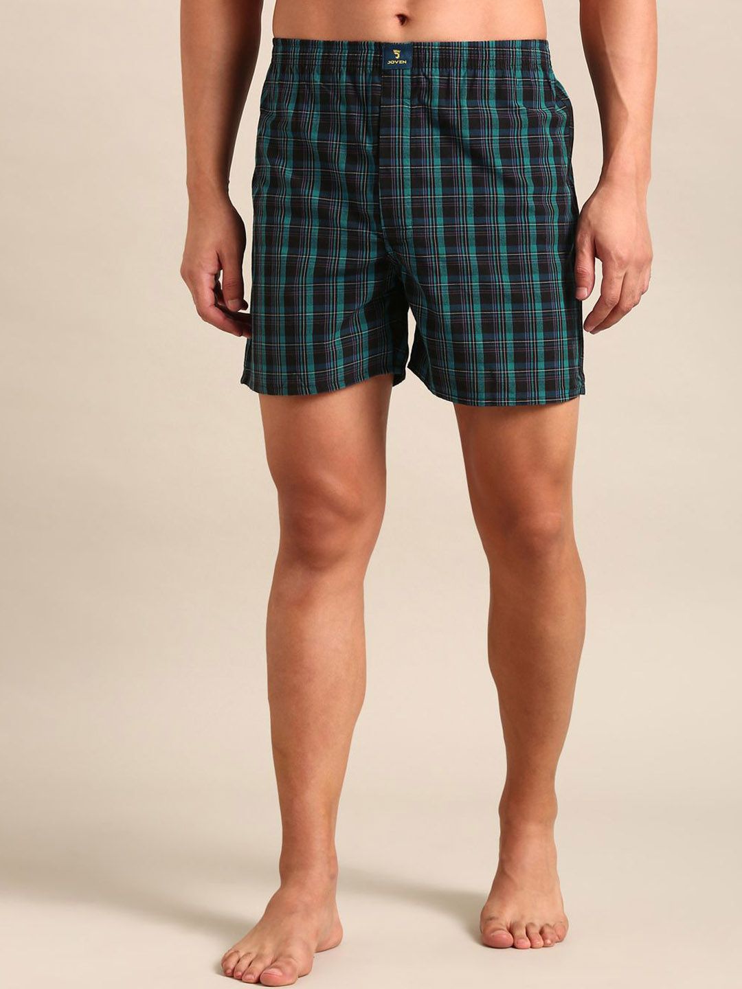 Joven Checked Pure Cotton Boxers JB1C-JB151-picture-40