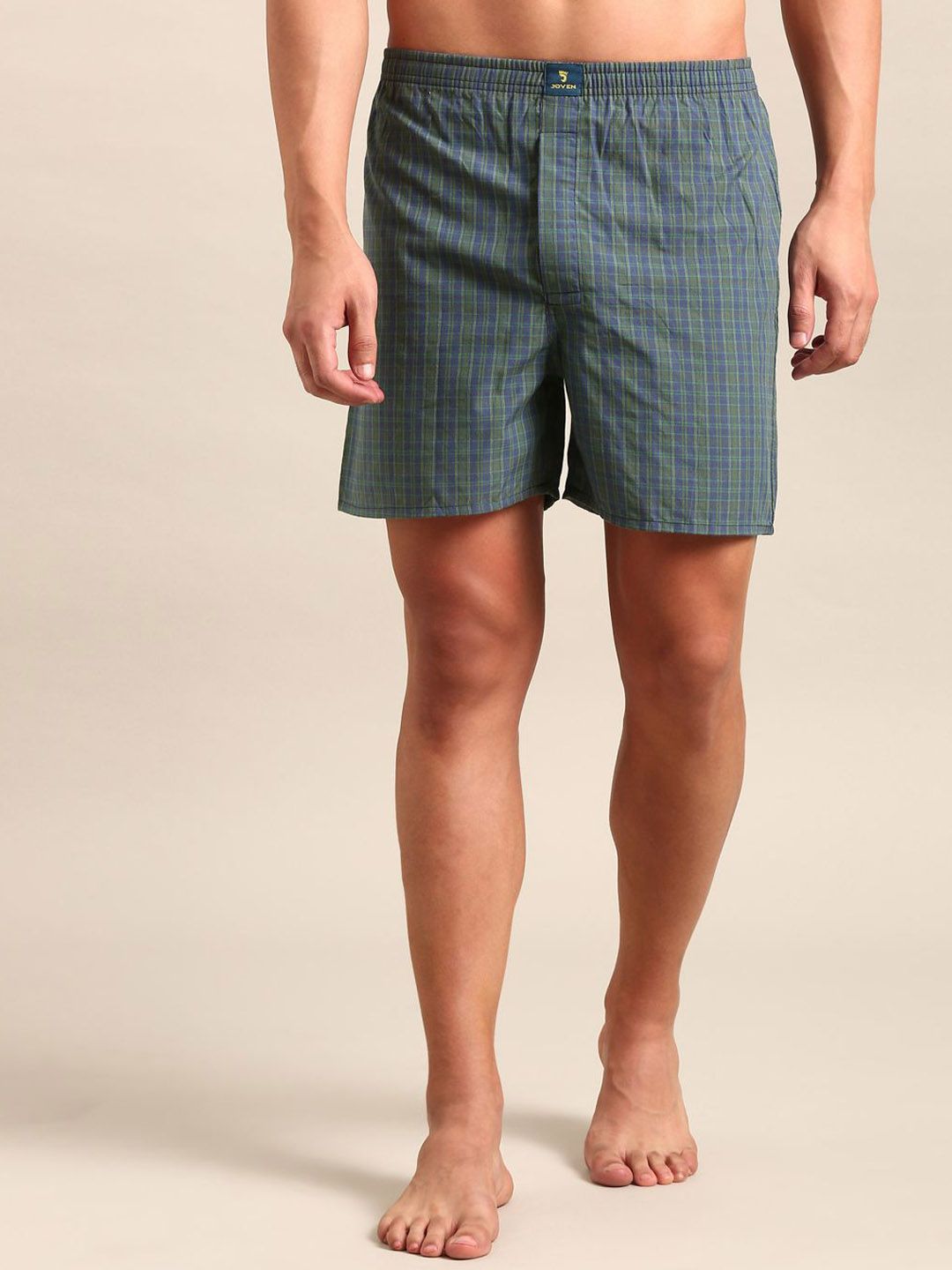Joven Checked Pure Cotton Boxers JB1C-JB152-picture-32