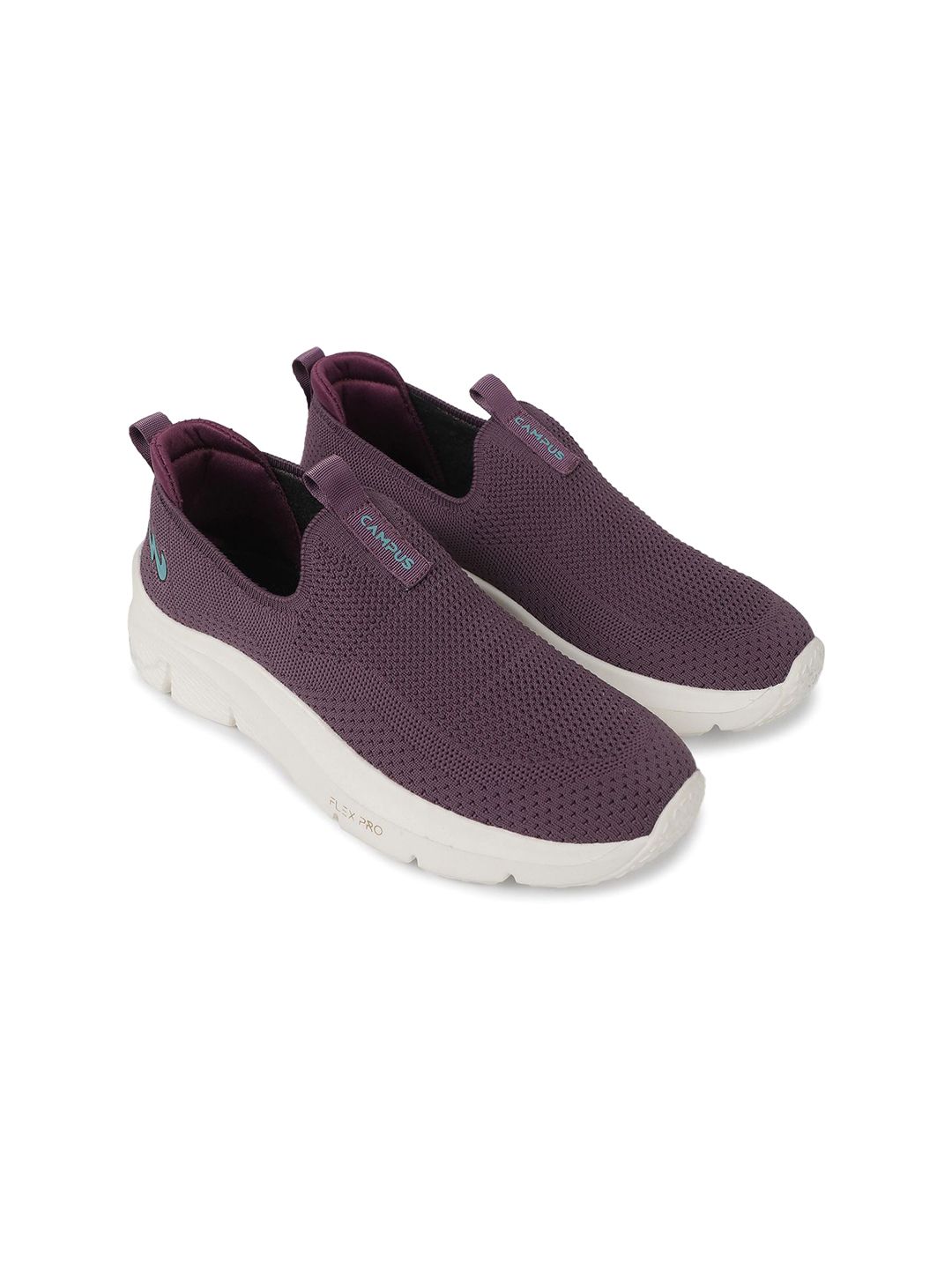 Campus Women Round Toe Memory Foam Mesh Slip-On Sneakers-image-18