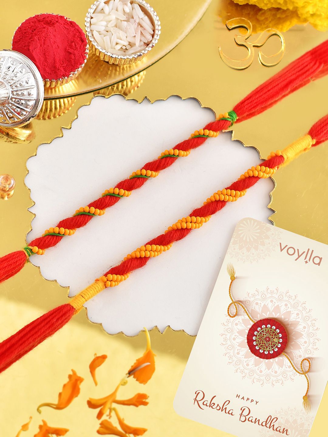 Voylla Men Set Of 2 Thread Rakhi-picture-48