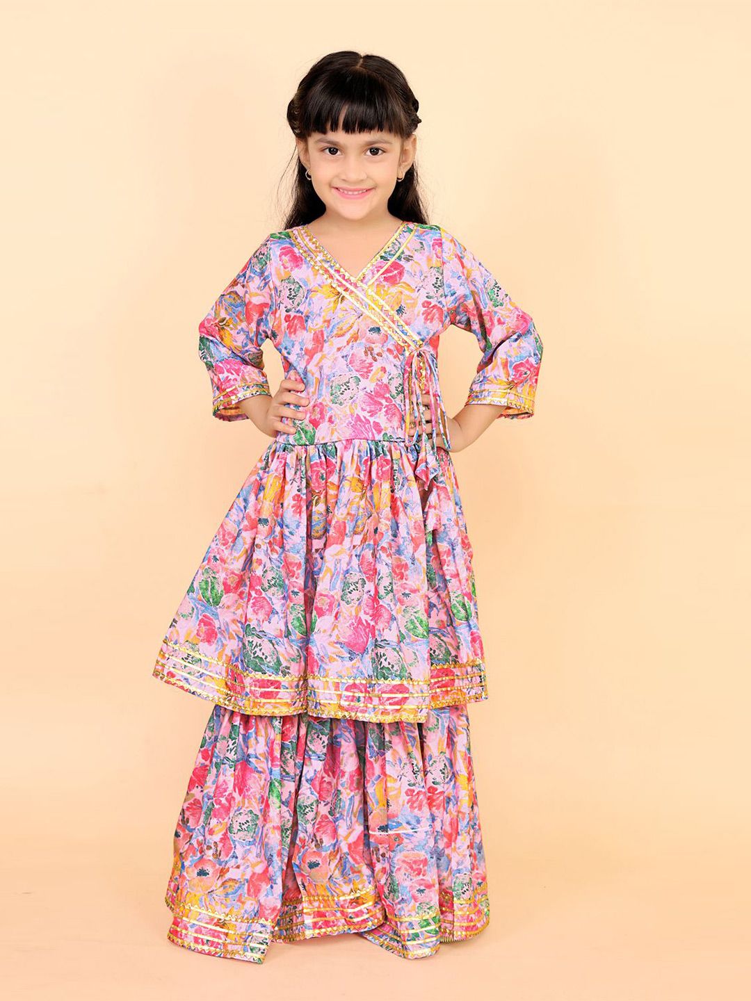 BAESD Girls Floral Printed A-Line kurta With Palazzo-picture-45