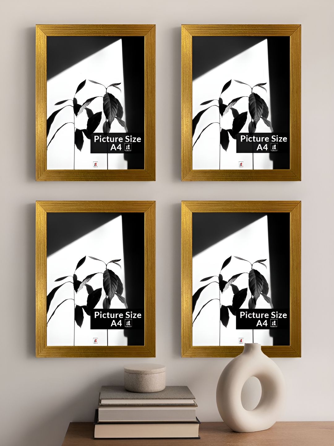 Art Street Set of 4 A4 Size Gold Photo Frames-picture-19