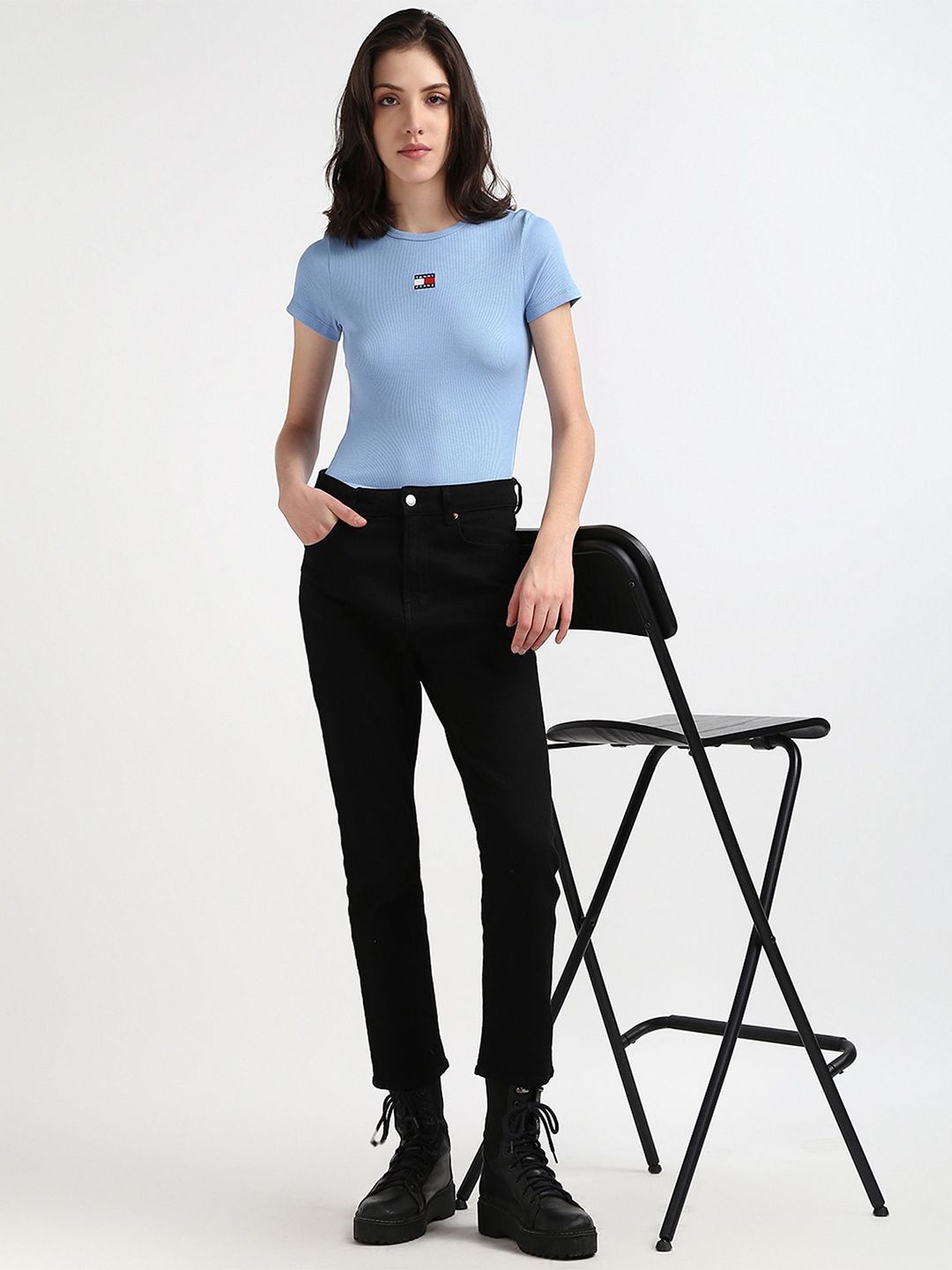 Tommy Hilfiger Round Neck Cotton Slim Fit T-shirt-picture-32