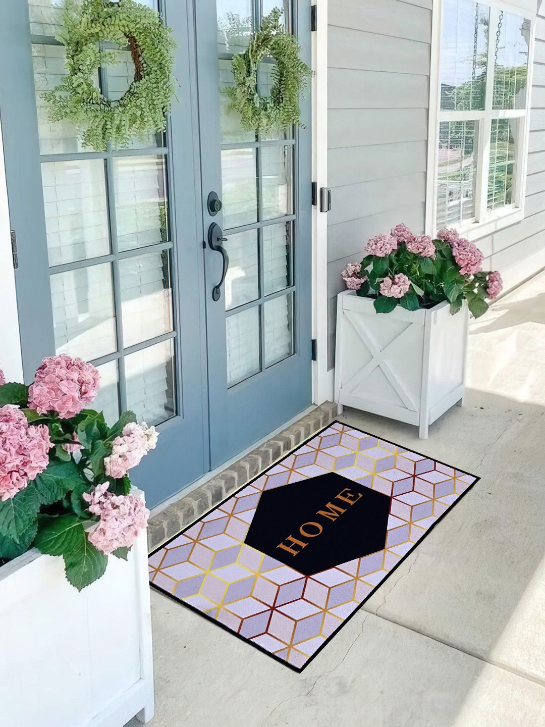 Aura Purple & Black Anti-Skid Doormat-image-14