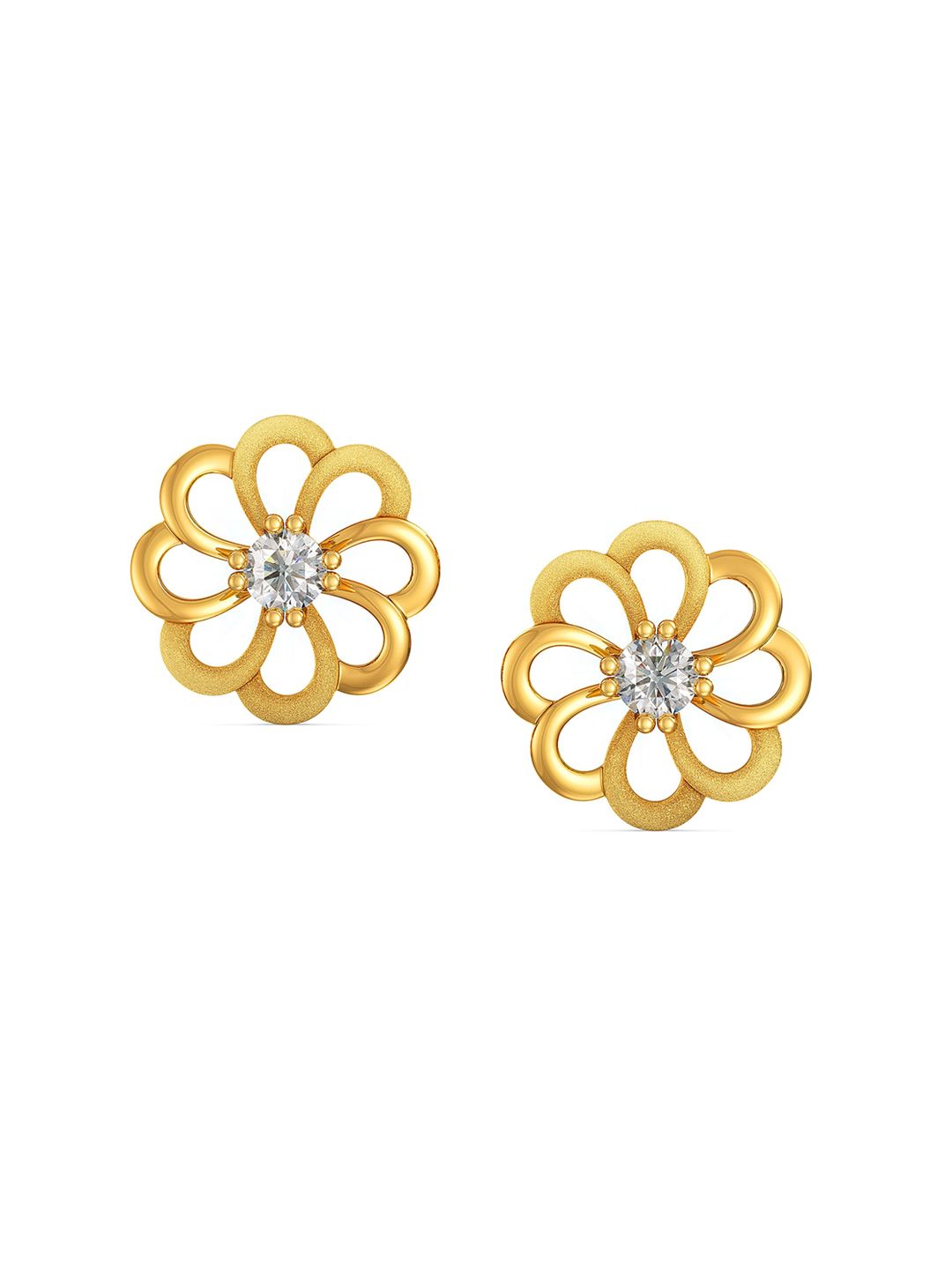 Joyalukkas BIS Hallmark 22KT Gold Stud Earrings-picture-27