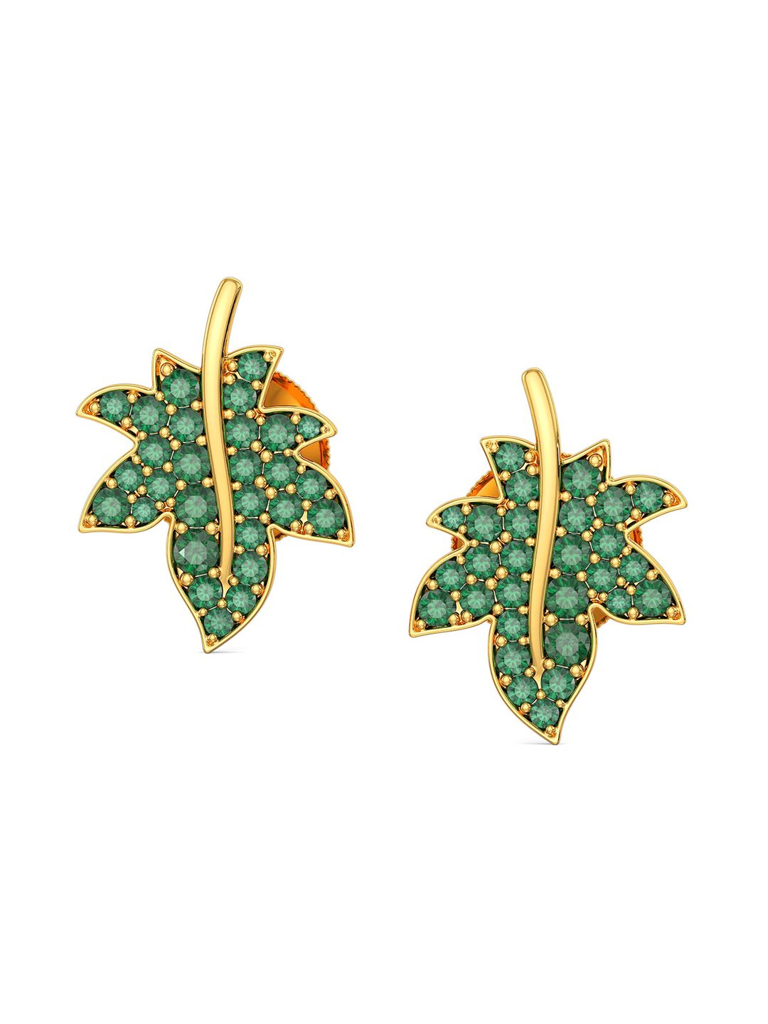 Joyalukkas Girls 22KT Gold Gem Stone Studded Earrings-2.47gm-picture-29