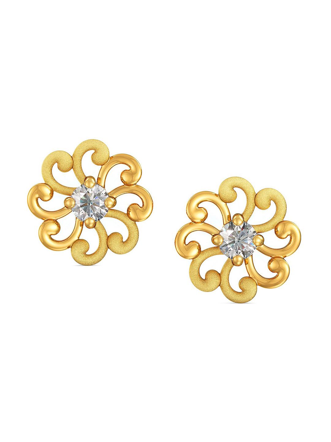 Joyalukkas Girls 22KT Gold Gemstone Studded Earrings- 0.97 gm-picture-23
