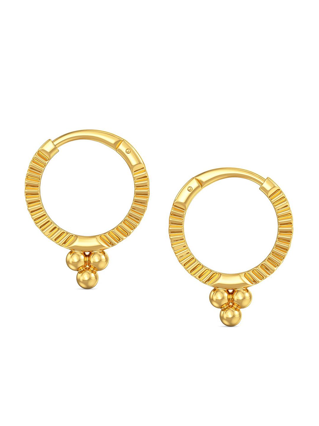 Joyalukkas BIS Hallmark 22KT Gold Hoop Earrings-picture-58