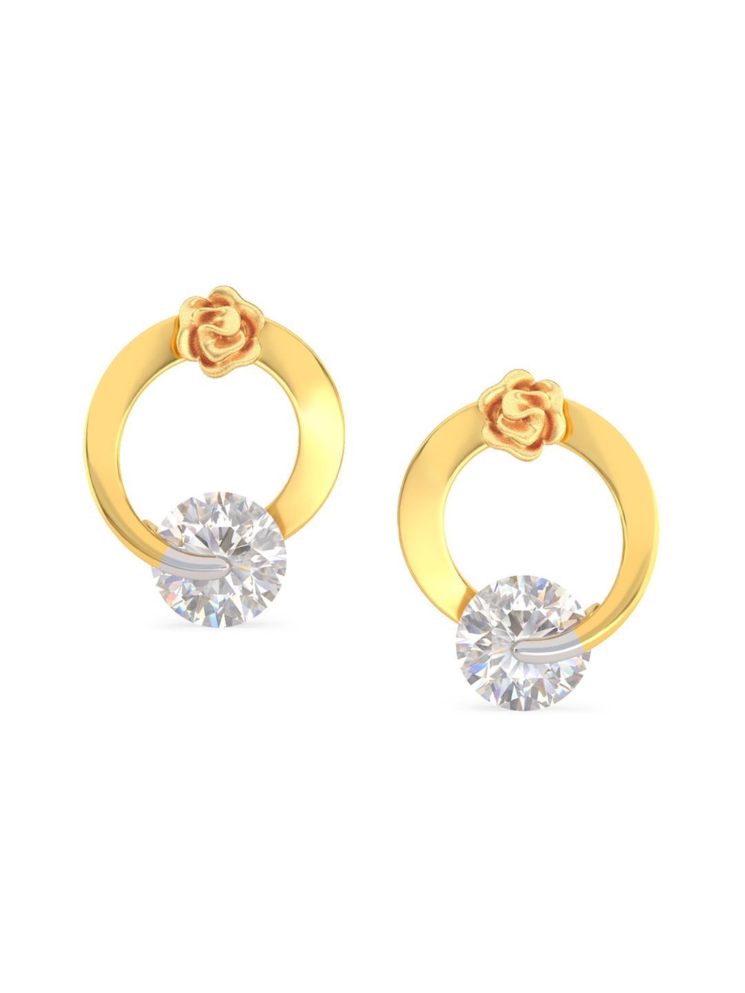 Joyalukkas BIS Hallmark 22KT Gold Stud Earrings-picture-37